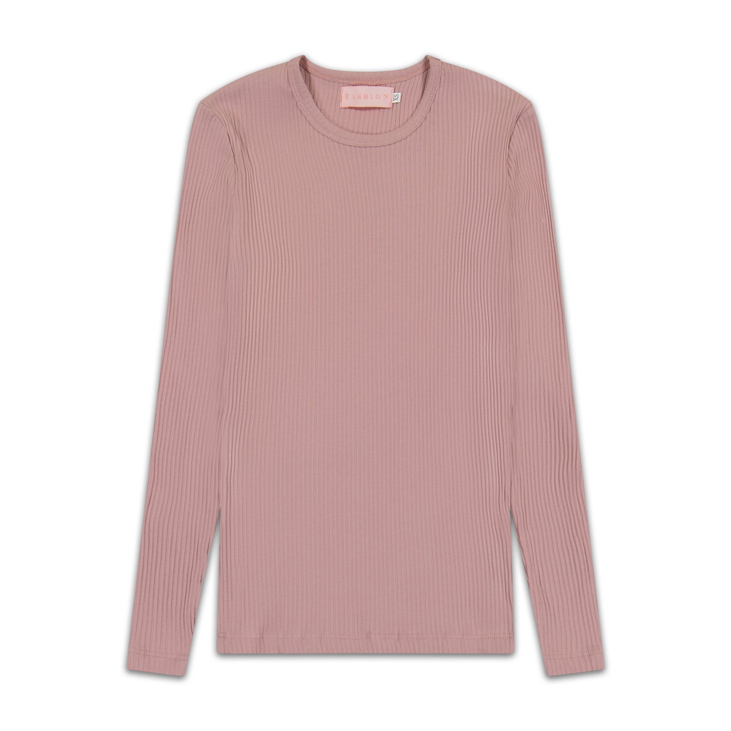 Wide Ribbed Crew - Pink