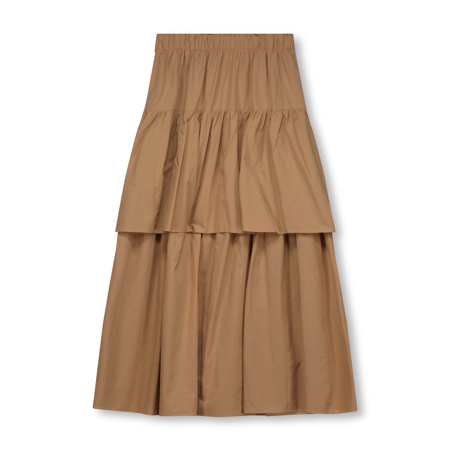 Double Poplin Tiered Skirt